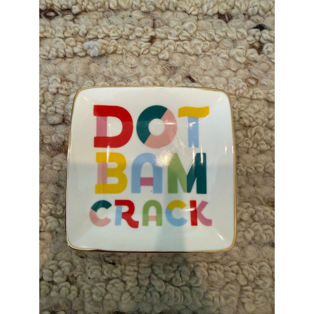 Mahjong Tile Suits Dot Bam Crack Decorative Trinket Dish Catchall Tray